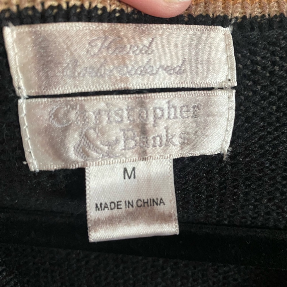 Christopher & Banks Vintage Y2K Hand Embroidered Fall Leaf Sweater Vest - Picture 5 of 8